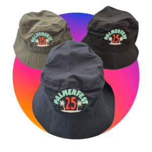 PalmerFest Embroidered Bucket Hats - Colour & Size Options Available