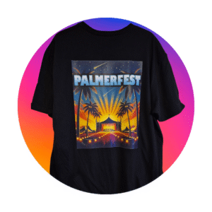 PalmerFest Front & Rear Printed Logo T-Shirt - Various Colours Available